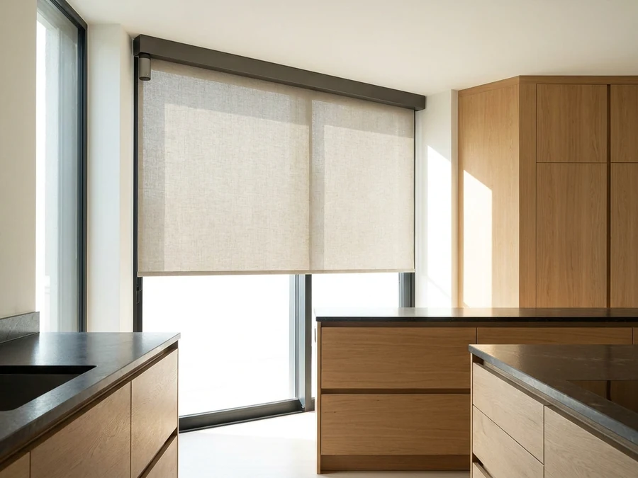 Motorised blinds & automation fitted in a Midstream home
